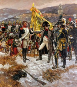 1805 12-02 Austerlitz  Napoleón condecora con la Legión de