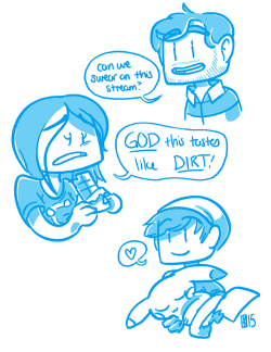 artfulhypothesis:  A bunch of doodles done during the Game Grumps