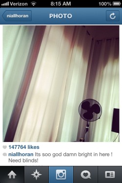 amorlouis:  He had curtains but needed blinds…. Now he has