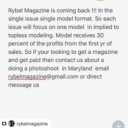 #Repost @rybelmagazine ・・・ Rybel Magazine is coming back