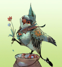 ovopack:  Small bird of florist 