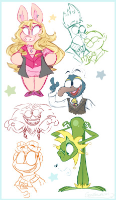 geezlaweasel:  I’ve been having a lot of fun doodling The Muppets