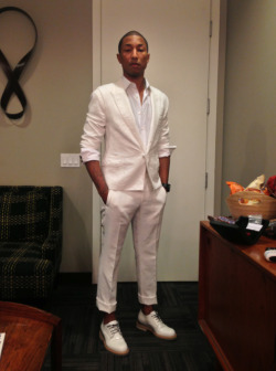 bossclassstyle:  Pharrell Williams backstage at The Ellen DeGeneres