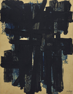 mauveflwrs:Pierre Soulages - Gouache 65 x 50 cm, 1951