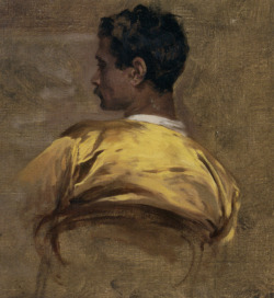   Charles Bargue [ca.1825-1883] - Study of a man, oil on canvas,