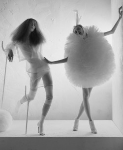 Olga Sherer & Alice Gibb by Tim Walker for Vogue Italia January