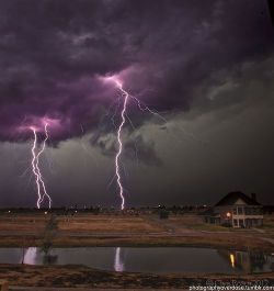 godtricksterloki:  photographyoverdose:  A lightning storm over