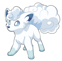 fizzy-dog:Woke up thinking “hey, I wanna draw an Alolan Vulpix