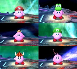 hungryjokerr:  My Kirby Snapshots - All Character Forms (minus