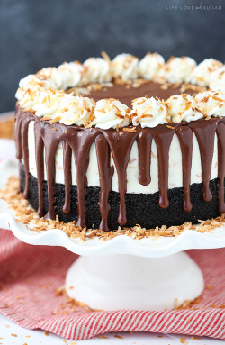 ransnacked:  toasted coconut chocolate ice cream cake | life,