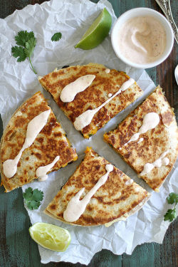 beautifulfoodisamust:  black bean butternut squash quesadillas