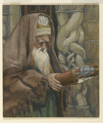 artist-tissot:  The Aged Simeon (Le vieux Siméon), James Tissot,