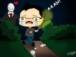 sonia-art:  Markiplier fan art - Slender just wants a hug. 