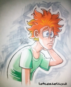torpedoesarts:    Poor little Ethan. (He might look sad, but