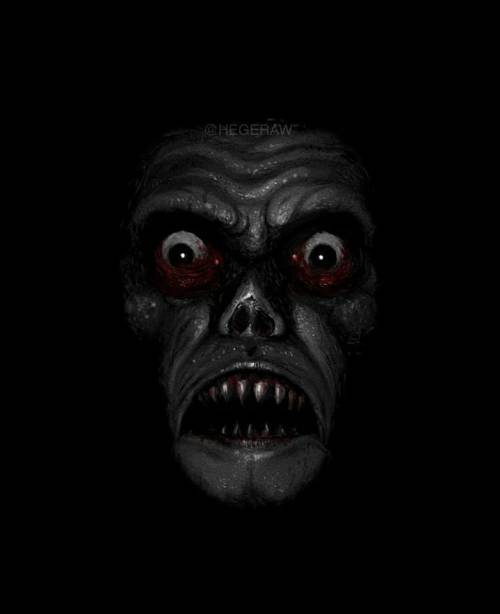 artandoddities:  A very chilling rendition of Pazuzu from The