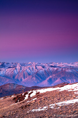 eocene:  Alpenglow over the Eastern Sierra by Grant Kaye 