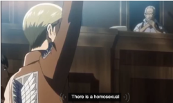 animeautocaptions:  the homosexual makes himself known 