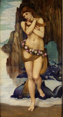 wonderingaesthetic:  Venus Rising From the Sea, John Roddam Spencer