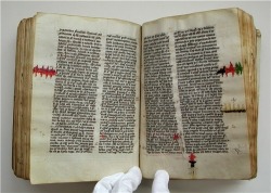 erikkwakkel:  Broidery on a medieval page Holes in the pages