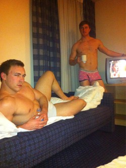 gay-teen-jock:  Hot as fuck frat boys