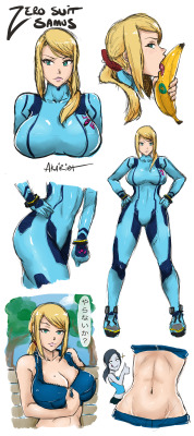 samus-san:  akairiot:  zero suit samus study #1  GUYS…this