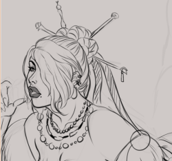 Working on Patreon pin up whos LULU this month! <333 then