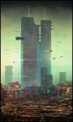 fuckyeahcyber-punk:  Dominique van Velsen - Skyline