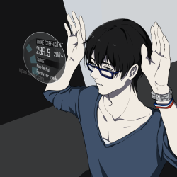 nipuni:  Zankyou no Terror x Psycho Pass crossover! I did the