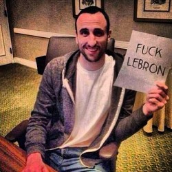 Even Manu on some “I hate LeBron” ish. #smh #funny