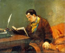 baudelairereader:  Gustave Courbet, Portrait of Charles Baudelaire,