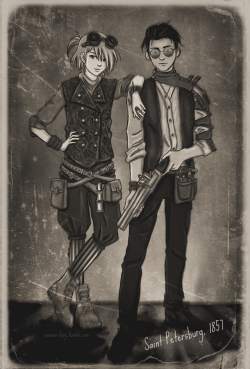 russian-fairy: Otayuri Steampunk AU (click for full view) 