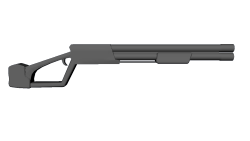 3D doodle modelVigilante shotgun based on an off brand dart gun