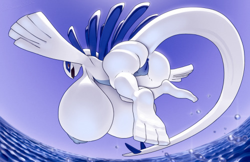 borisalien:  Lugia Flying Low Lugias are a fun thing to draw.   You can support my work on Patreon!   