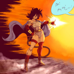 A saiyan princess of a few thousand years ago. And I guess a