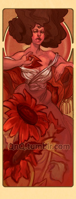 qnq:  Gems based on Mucha’s The Precious Stones  Full print