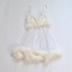 etsygold:  Angel feather nightie(more information, more etsy