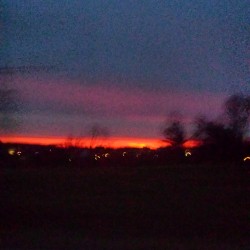 Caught this view on my way home yesterday evening  #DopeSunset