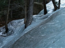 coolthingoftheday:  A flash flood that was frozen solid when