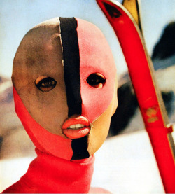 modernizor:  1962 ski mask by Emilio Pucci via poppygall.com