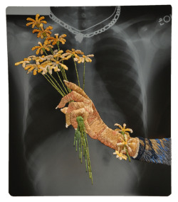 asylum-art-2:  Amazing Embroidered X-rays by Matthew Cox Matthew