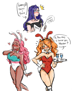 lazy doodles from a drawpile session uwu
