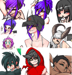 ein457:Collage of my favorite faces I’ve drawn :P
