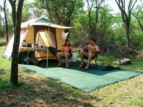 thehomenudist:  Camping