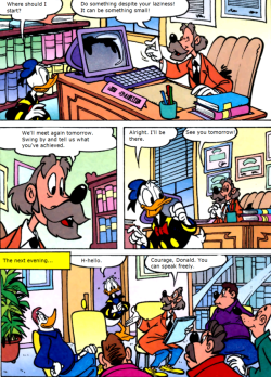 land-of-birds-and-comics: Donald Duck Goes To Group Therapy For