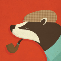 zaraillustrates:  With Father’s Day fast approaching, my badger