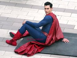 grasonas:“Kryptonian GQ photoshoot“ - Tyler Hoechlin on set