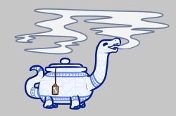glasswhistles:Dinosaur teapot… apotosaurus…