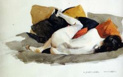 modijeanne:Reclining Nude, 1924/27 - Edward Hopper -  ©  Hopper