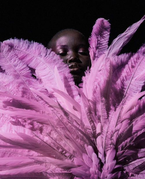 themakeupbrush:Adut Akech at Valentino S/S 2020 Couture