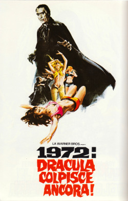 Italian poster for Dracula A.D. 1972.  From Cinema of Mystery
